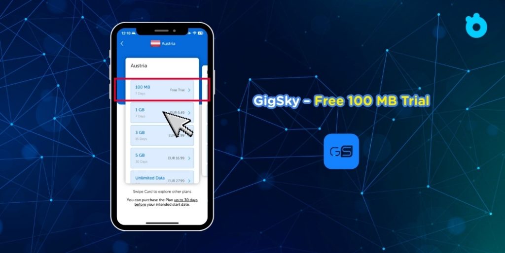 gisky free 100 mb trial - best free esim service for iphone
