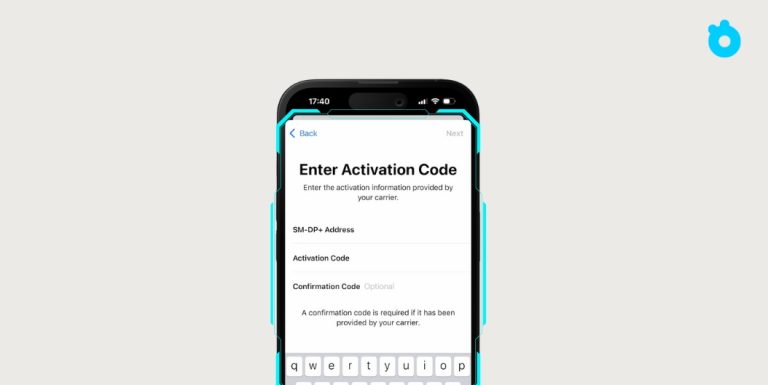 activating esim on iphone