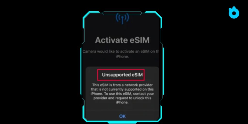 eSIM on locked iPhone