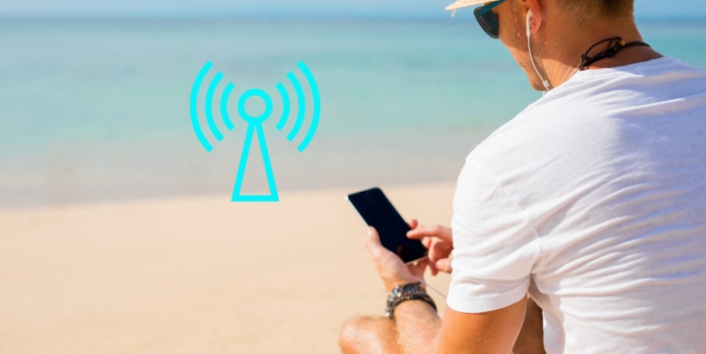 iPhone eSIM hotspot travel data sharing